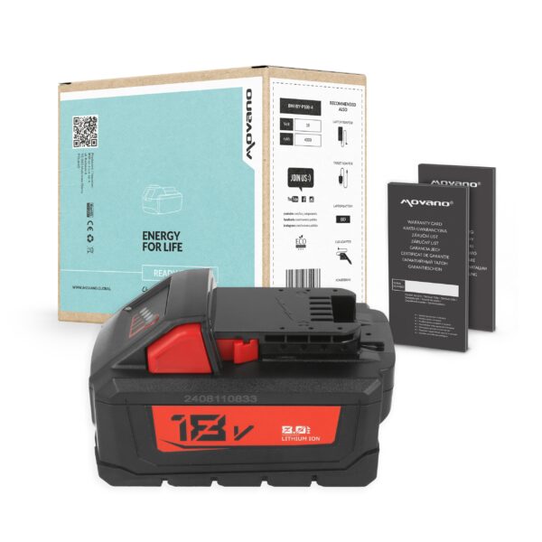 Bateria 18V 8.0Ah (8000mAh) High Output para Ferramentas Milwaukee M18