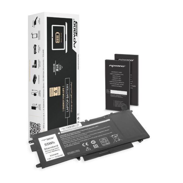 Bateria Movano Premium para Portátil Dell Latitude E5289, 7389, 7390 - Alta Capacidade