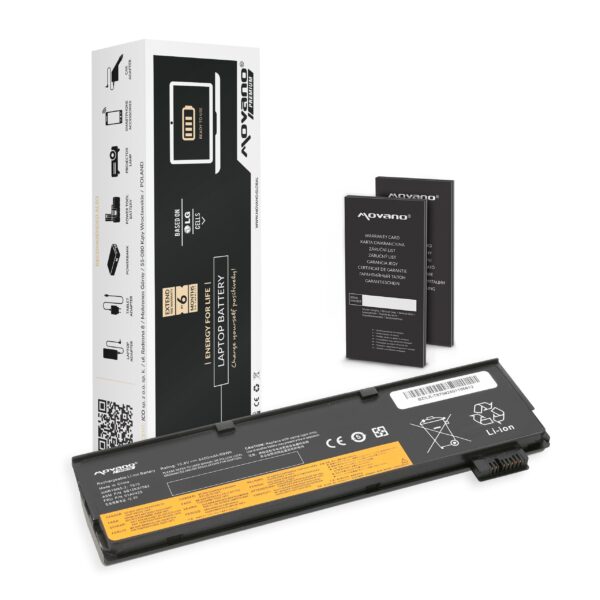 Bateria Movano Premium 5200 mAh (56 Wh) para Portátil Lenovo ThinkPad T470, T570, T580 Series
