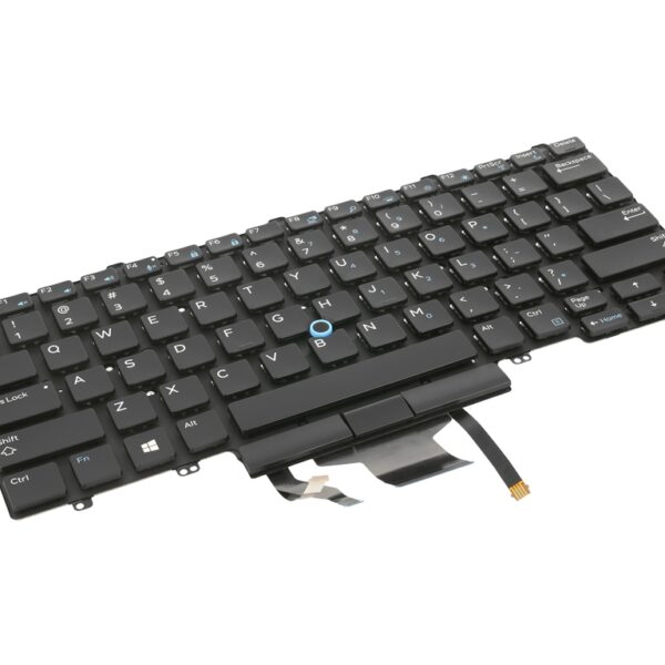Teclado Retroiluminado QWERTY US para Portáteis Dell Latitude 3340, 5480, 7480 Series - Substituição Premium