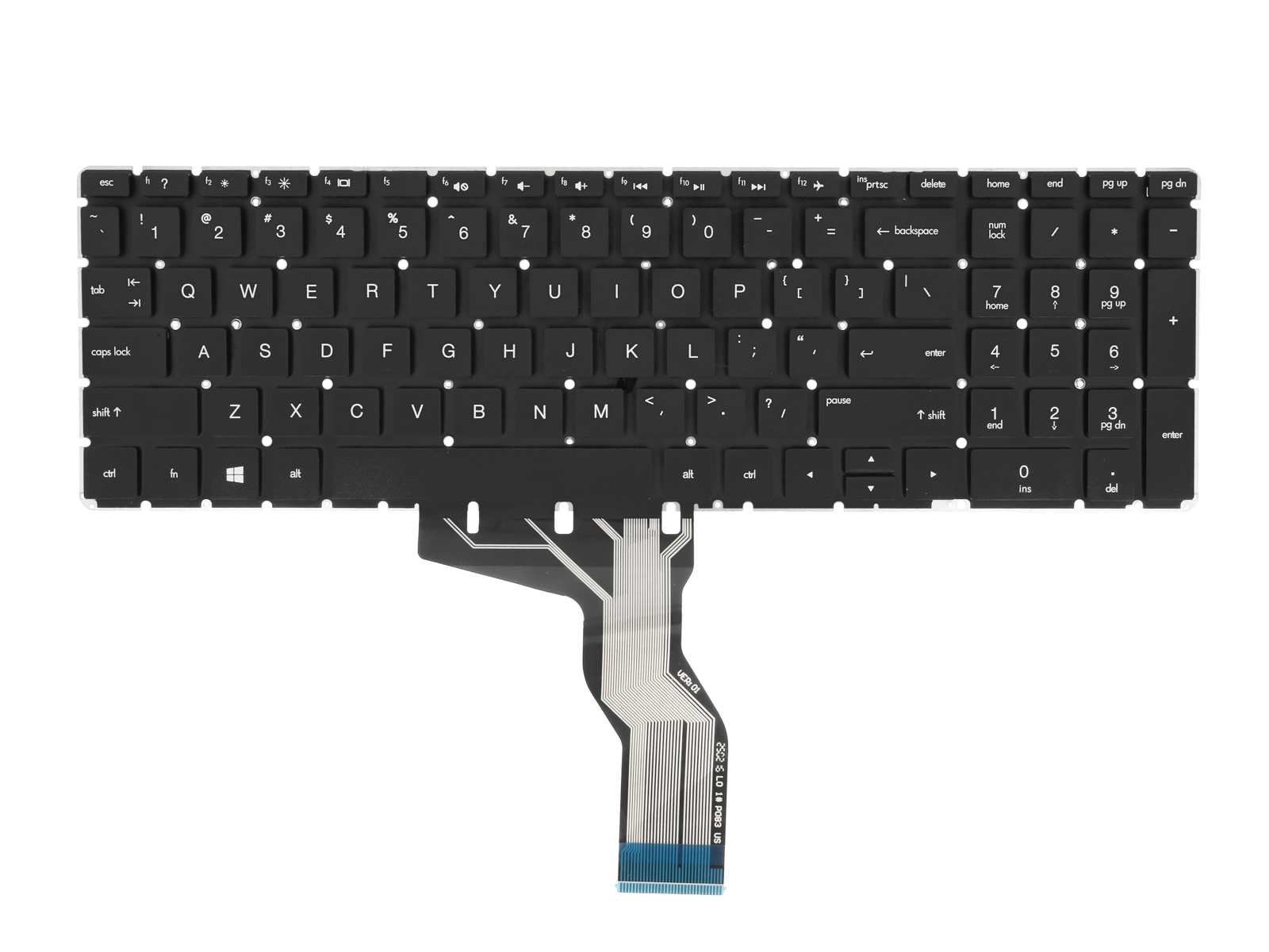 Teclado para HP 250 G6, 255 G6, 17-BS - QWERTY US - Image 3