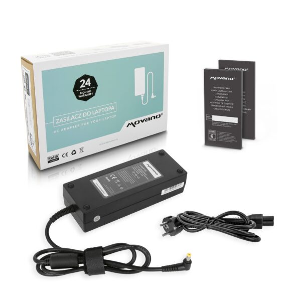 Carregador Movano 135W 19.5V 6.92A (5.5x1.7mm) para Portáteis Acer Aspire, Nitro, Predator e ConceptD