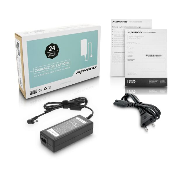Carregador Movano 19V 3.42A 65W (4.0x1.35mm) para Portátil Asus - Compatível ZenBook VivoBook X Series