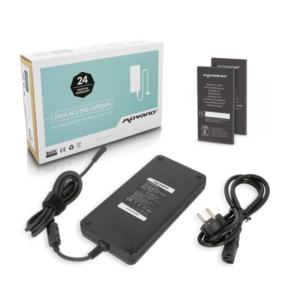 Carregador Movano 20V 14A 280W (6.0x3.7 mm) para Portáteis Asus ROG, Zephyrus e ProArt Series