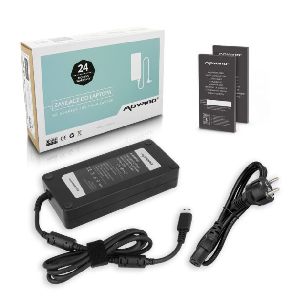 Carregador Movano 330W 19.5V 16.92A para Portáteis MSI - Conector 3 pin