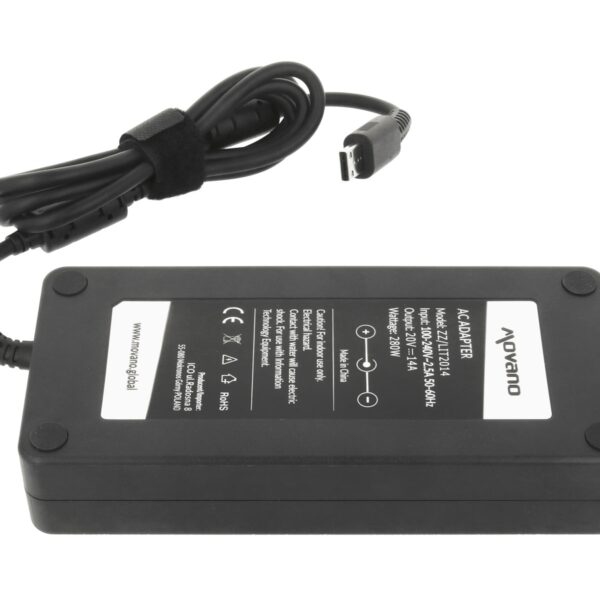 Carregador Movano 280W 20V 14A para Portáteis MSI - Conector 3 Pinos