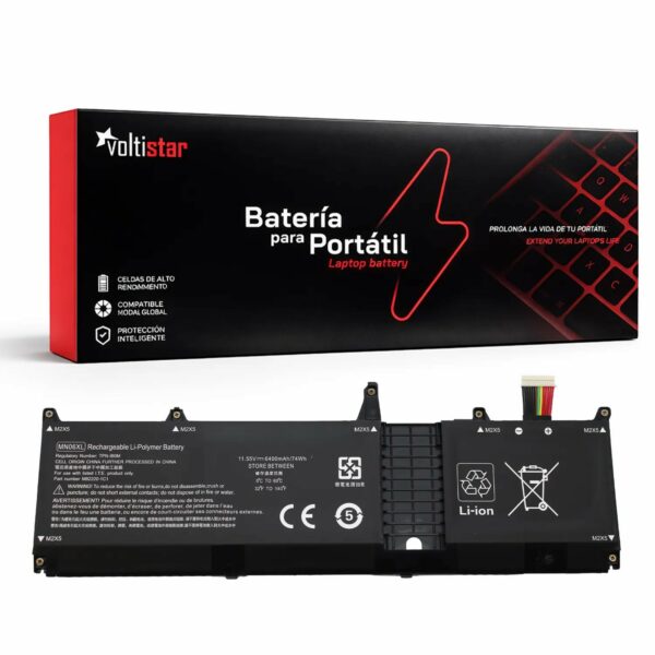 Bateria MN06XL M82230-005 11.55V para Portátil HP ZBook Studio 16 G9 G10